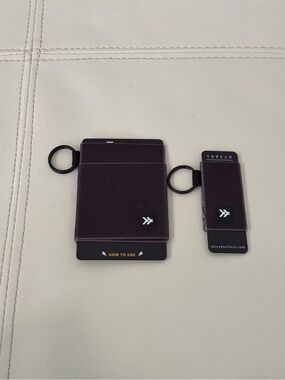 NWT Thread Wallet Elastic Slim Key & Card Holder & Chapstick Holder Set